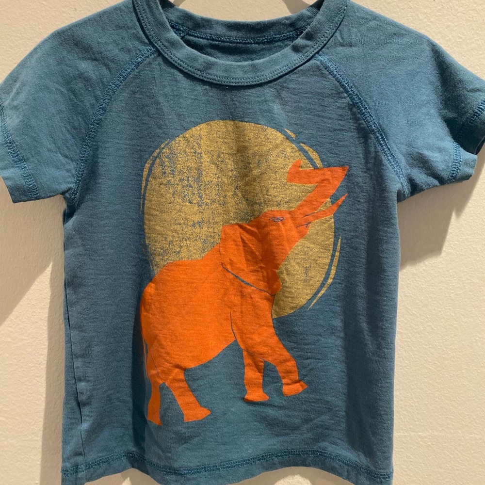 Tea collection Boy’s elephant shirt size XS 2-3